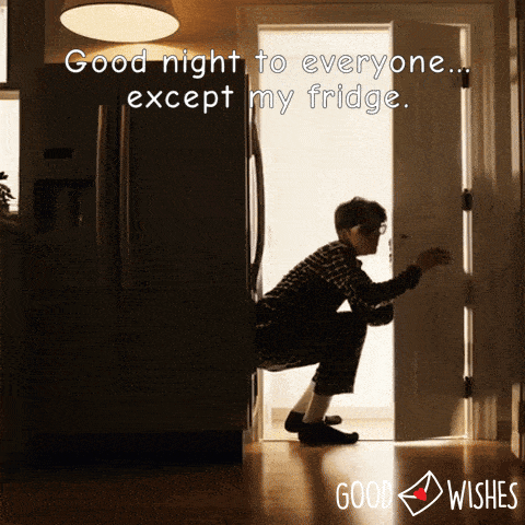 sneaking to get food - good night