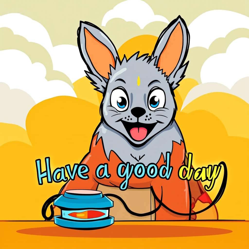 bunny - have a good day