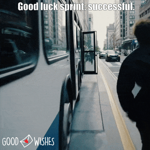 good-luck-sprint Good luck sprint to the bus