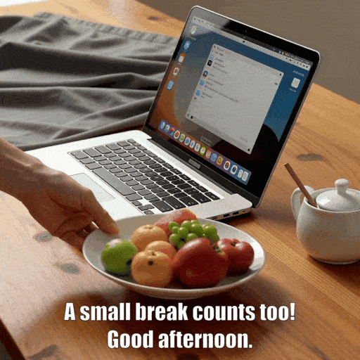 A small break counts too - good afternoon