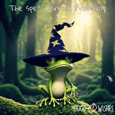 the-spell-worked Good luck from made a spell - animated good luck gif