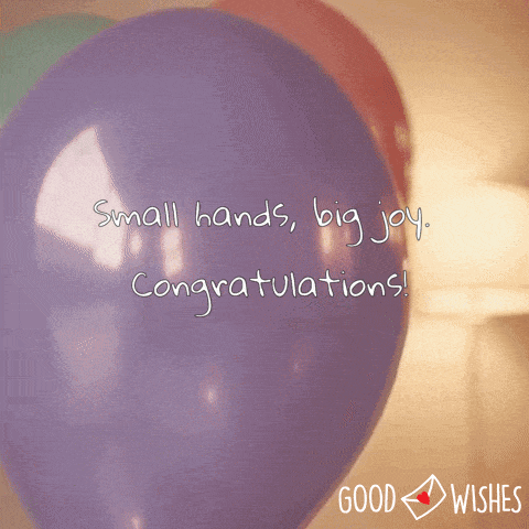 congratulations new born balloons animated gif
