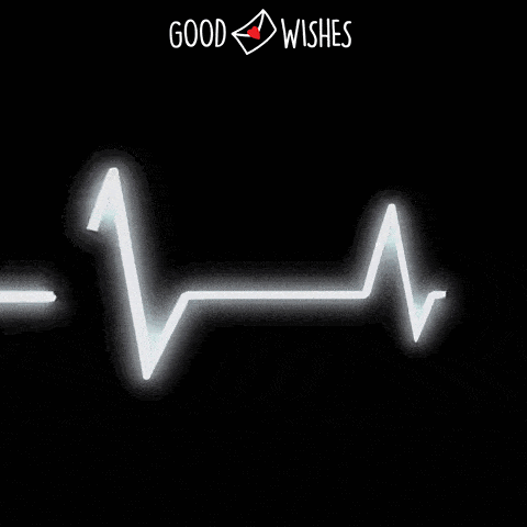heart beat turning into heart - - animated love gif